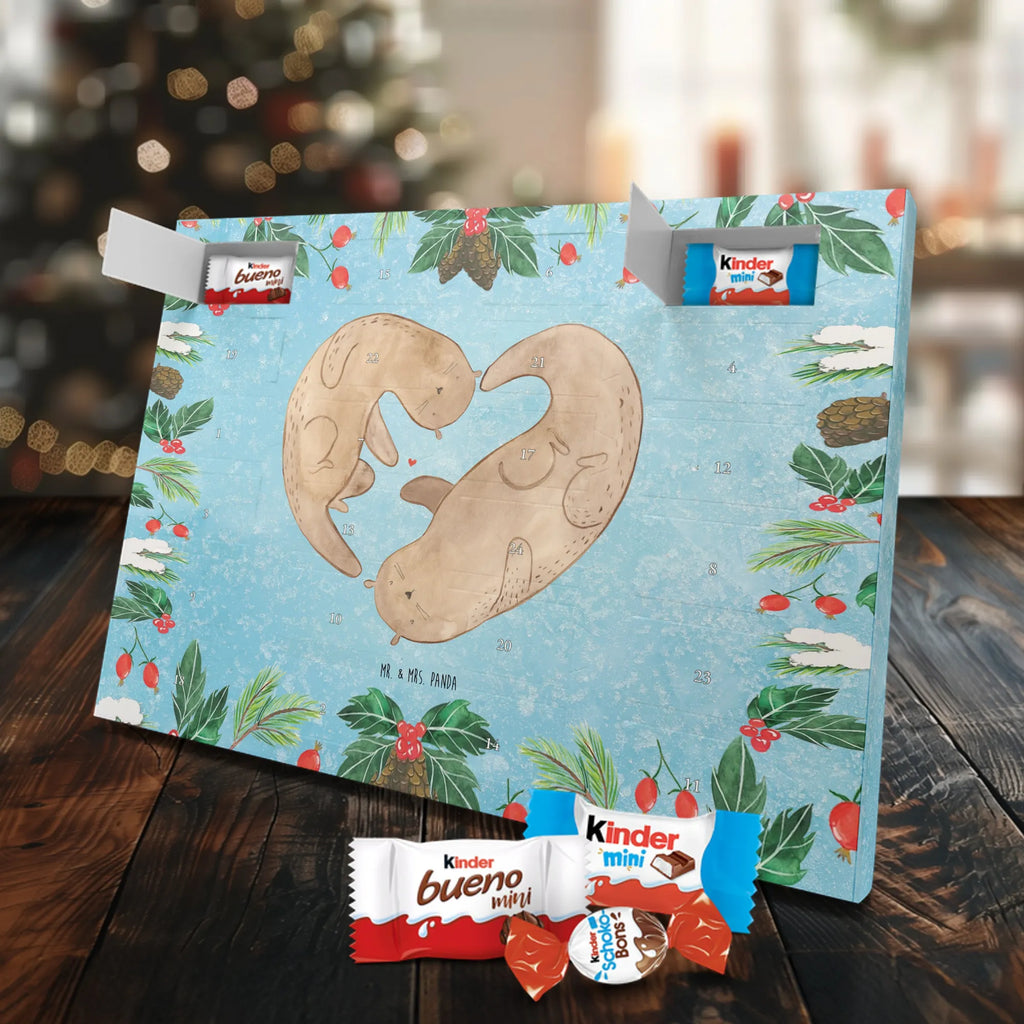 Chocolate advent calendar otter Heart mammal, predator, gifts for people in love, gift ideas for animal lovers, animal, aquatic animal, marten, otter gifts, water mammal, water, water animal, sea otter, animal lover, European otter, baby otter, heart, anniversary, love gift, life together, wedding day, proof of love, better half