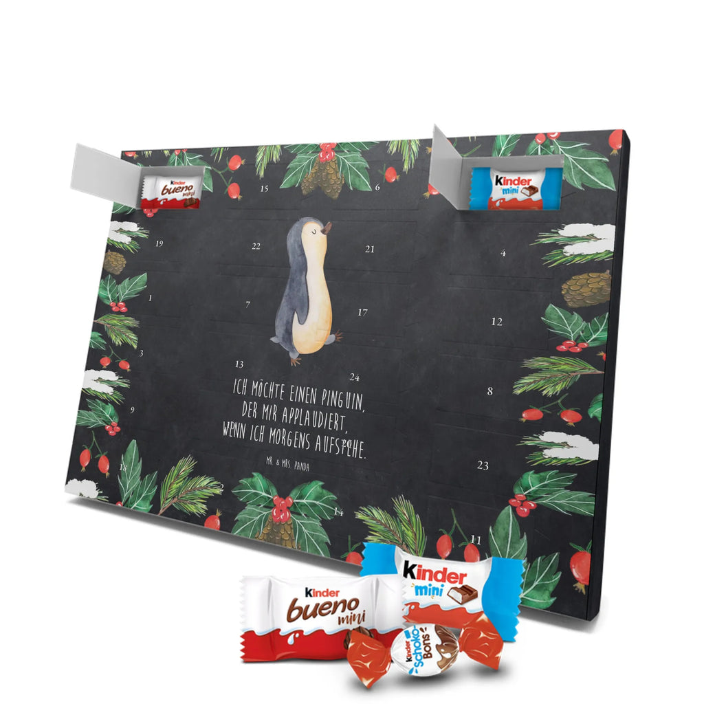 Chocolate advent calendar Penguin march North Pole, Penguins, penguins, late riser, early riser