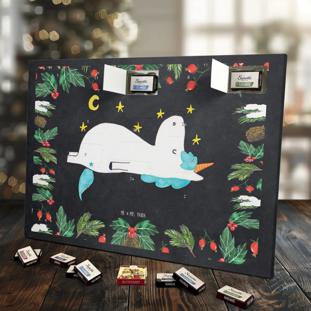 Chocolate advent calendar unicorn starry sky stars, girlfriend gift, heaven, girlfriend present