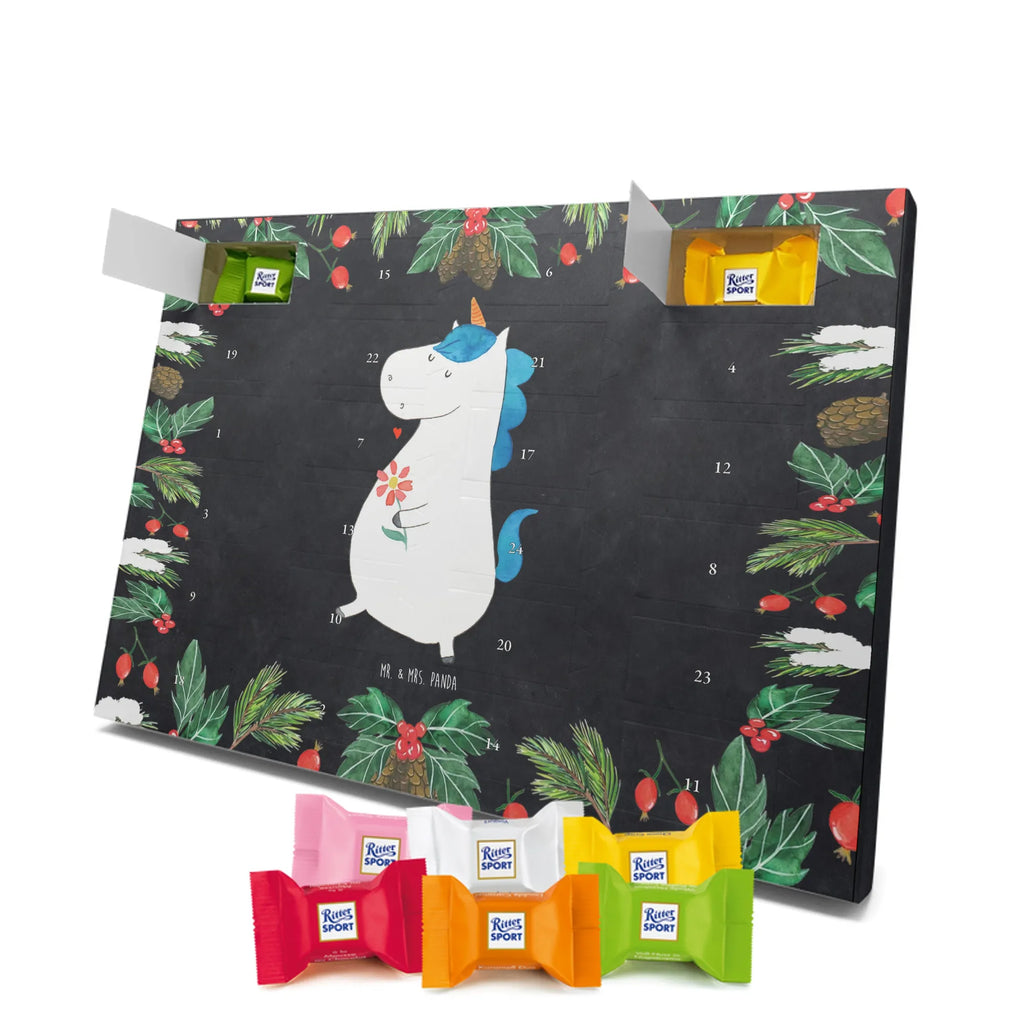Chocolate advent calendar unicorn Stroll Flowers, Girlfriend present, bff gift, Walk, Mother, Joy, Good Luck