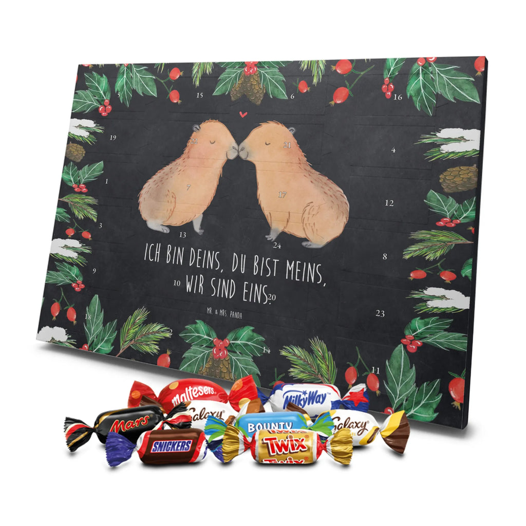 Chocolate advent calendar Capybara love card, gift ideas, gifts, animal lover, special gifts, cute animal motives, hand drawn, small animals, good mood, cute, funny sayings