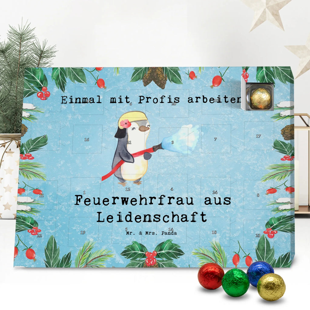 Chocolate advent calendar Firewoman Passion gift, sayings, gift idea, best, farewell gift, passing exam, anniversary, retirement, promotion, job start, profession