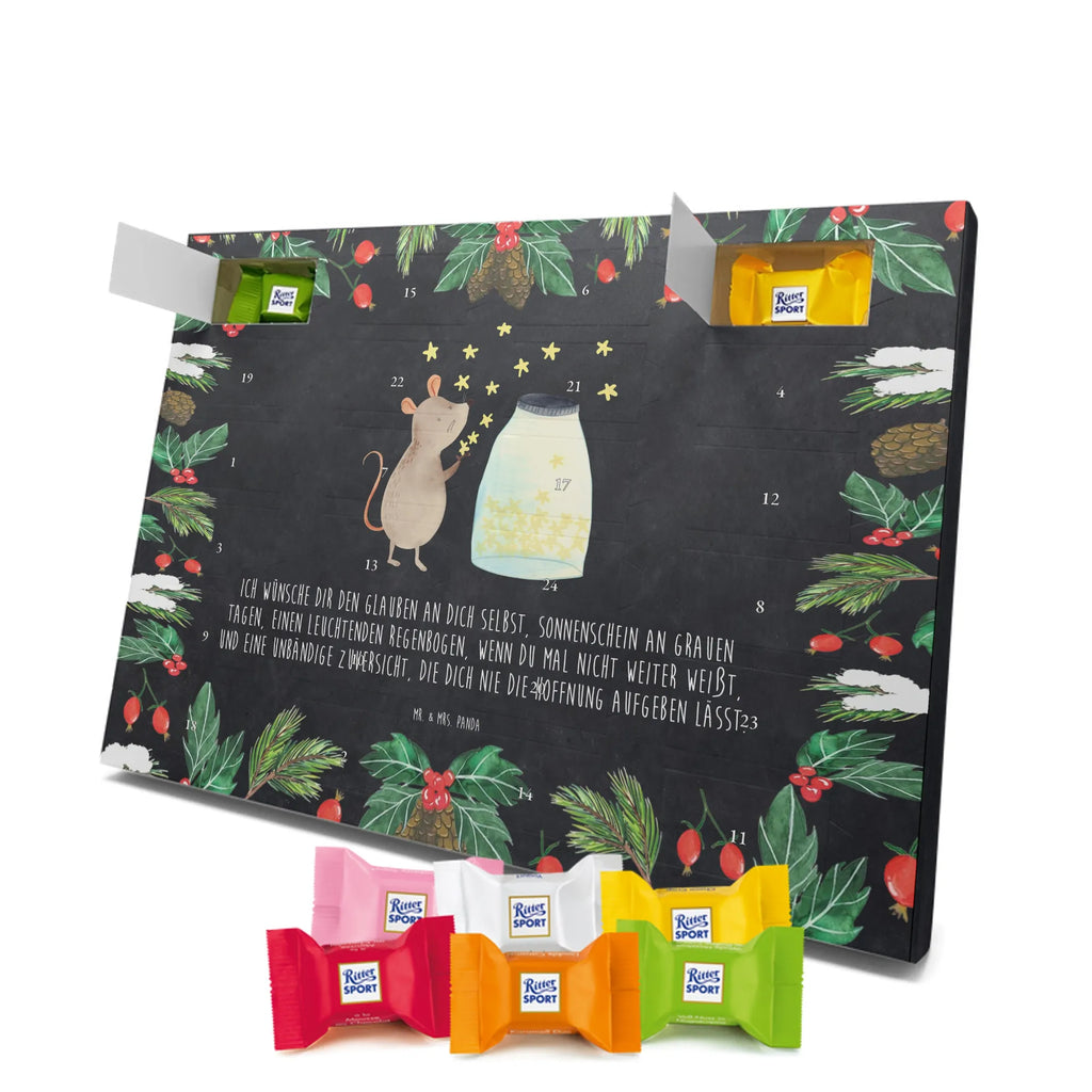 Chocolate advent calendar Mouse Stars gift ideas, gifts, small animals, good mood, cute, funny sayings, cute animal motives, hand drawn, special gifts, card, animal lover, birthday, Mouse, wish, baptism, child birthday, child, first child, stars, baptism gift, pregnancy, hope, birth