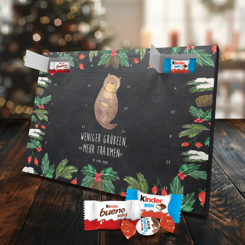 Chocolate advent calendar otter shell mammal, predator, gifts for people in love, gift ideas for animal lovers, animal, aquatic animal, marten, otter gifts, water mammal, water, water animal, sea otter, animal lover, European otter, baby otter, dreaming, daydreaming, brooding, otter love