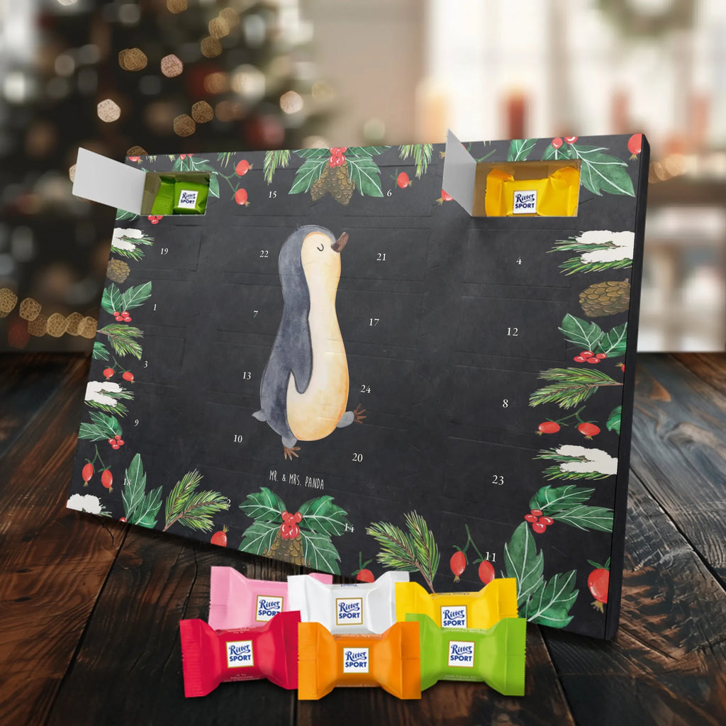Chocolate advent calendar Penguin march North Pole, Penguins, penguins, late riser, early riser