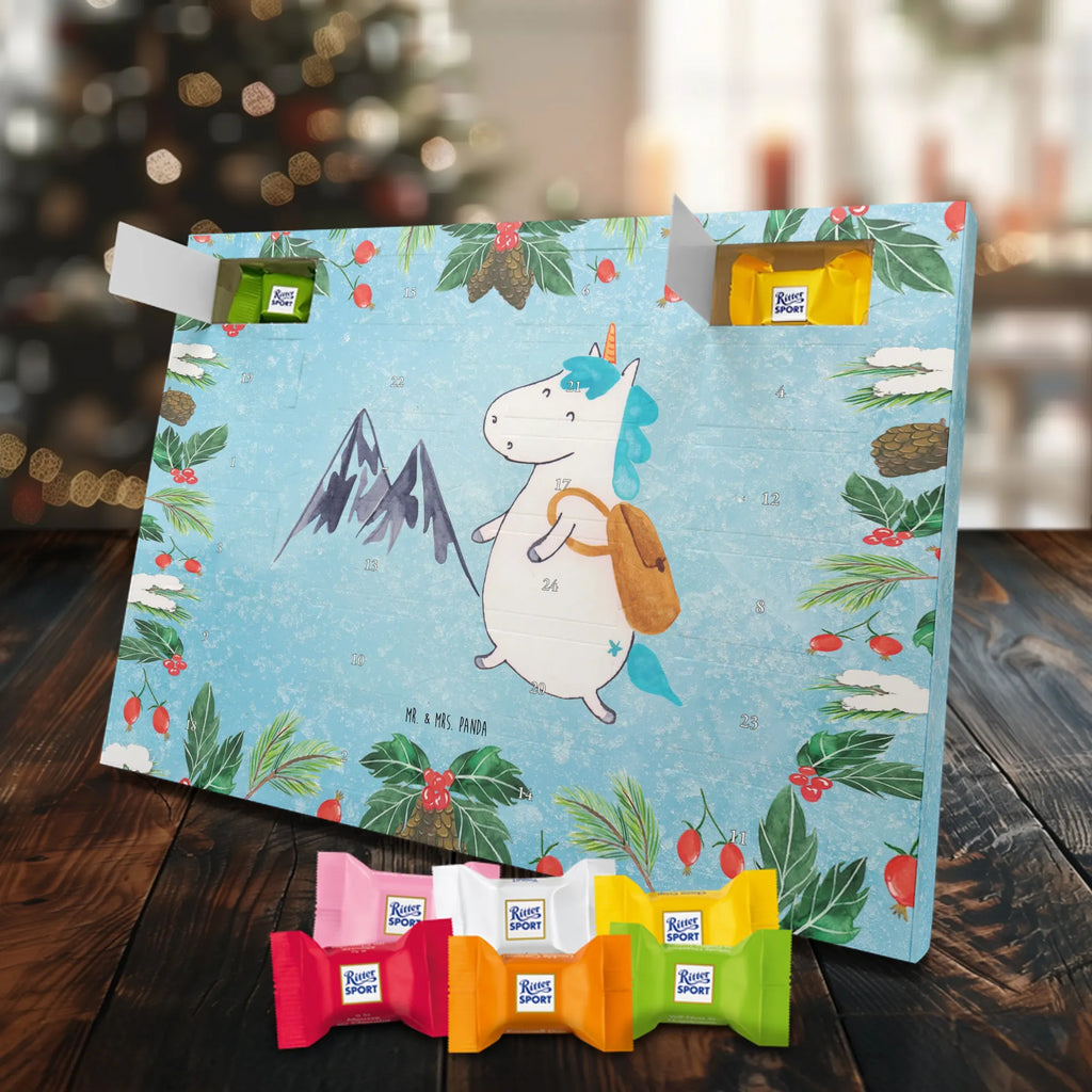 Chocolate advent calendar unicorn climber adventurer, travel, mountaineer, vacation, world traveler, adventure, mountains, world trip, explorer