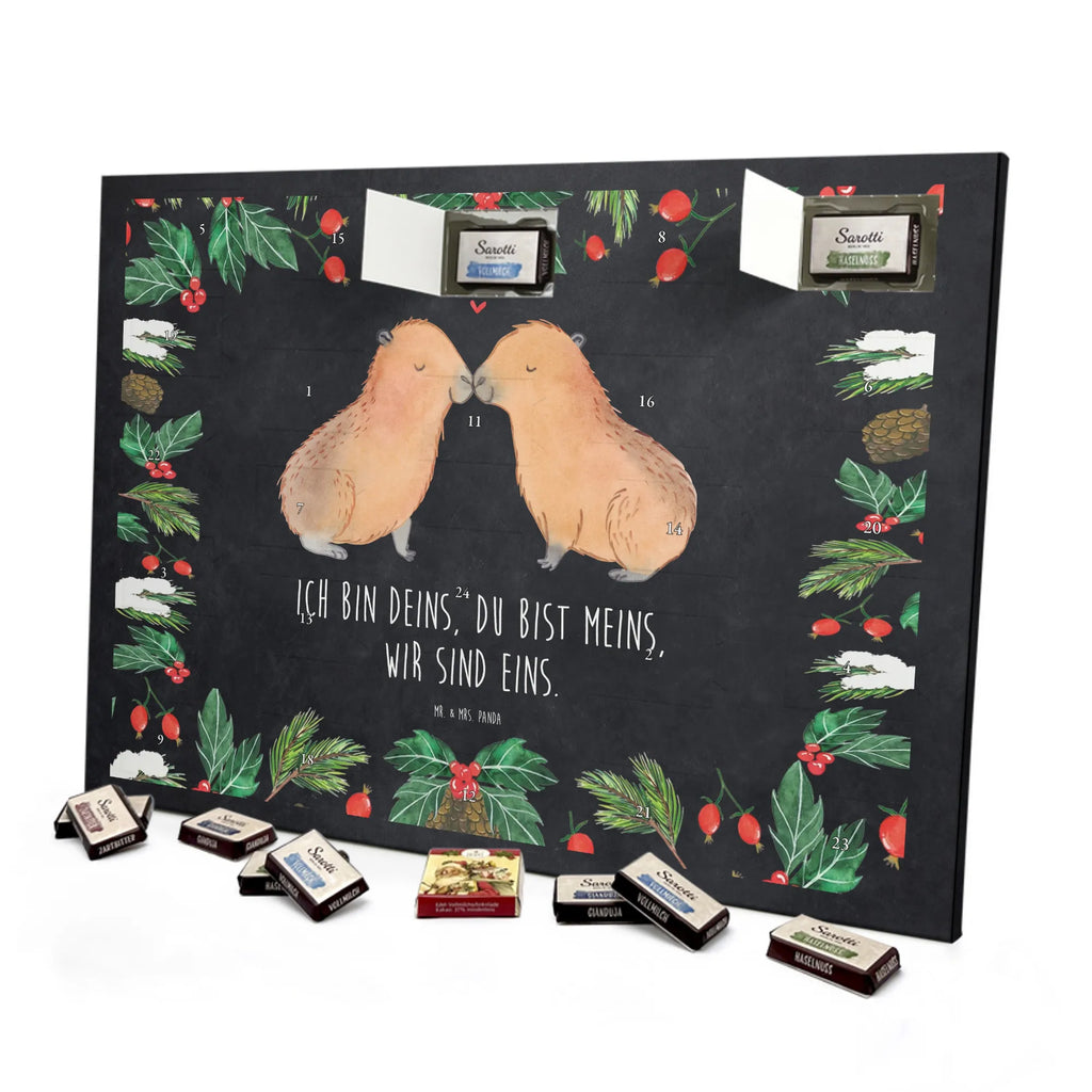 Chocolate advent calendar Capybara love card, gift ideas, gifts, animal lover, special gifts, cute animal motives, hand drawn, small animals, good mood, cute, funny sayings