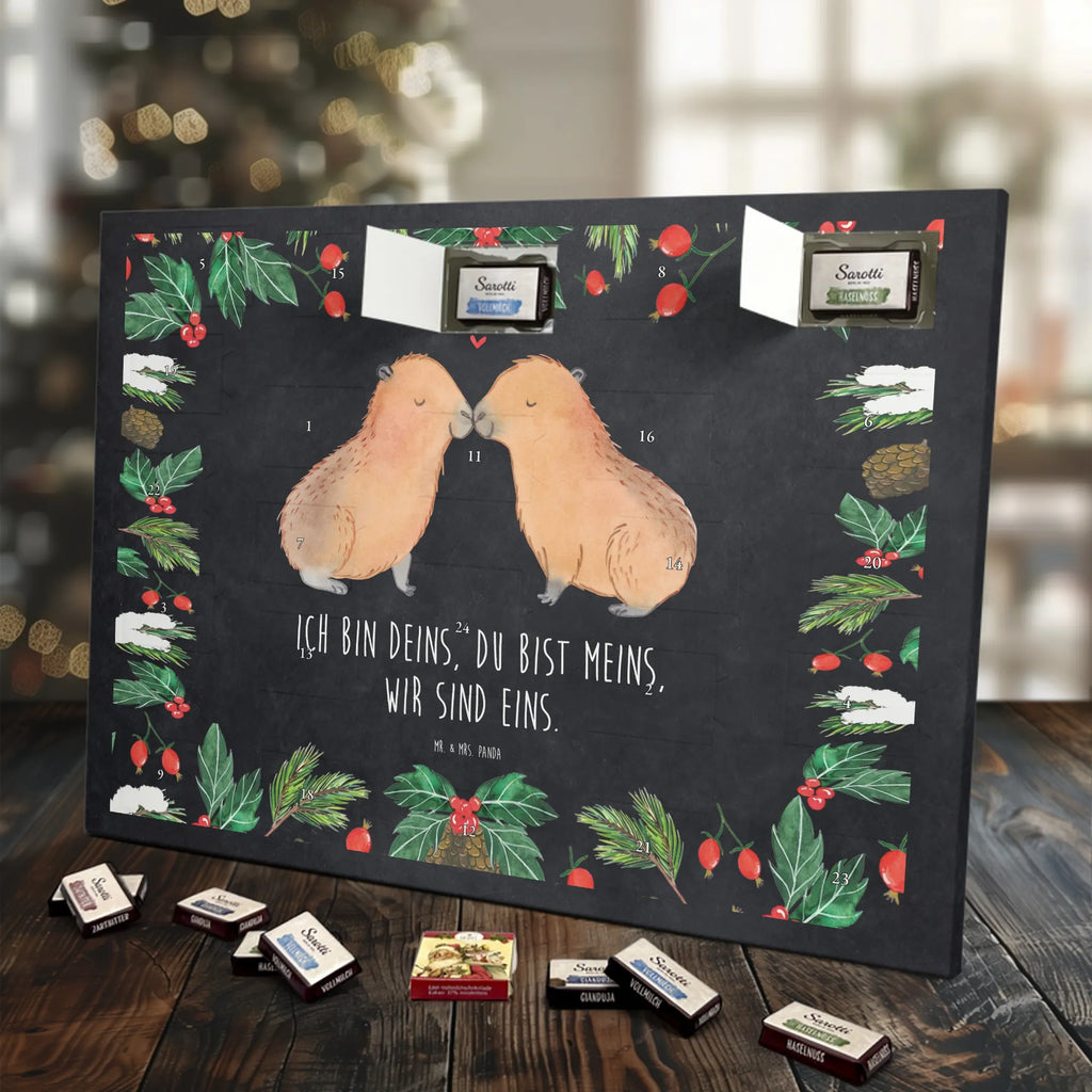 Chocolate advent calendar Capybara love card, gift ideas, gifts, animal lover, special gifts, cute animal motives, hand drawn, small animals, good mood, cute, funny sayings