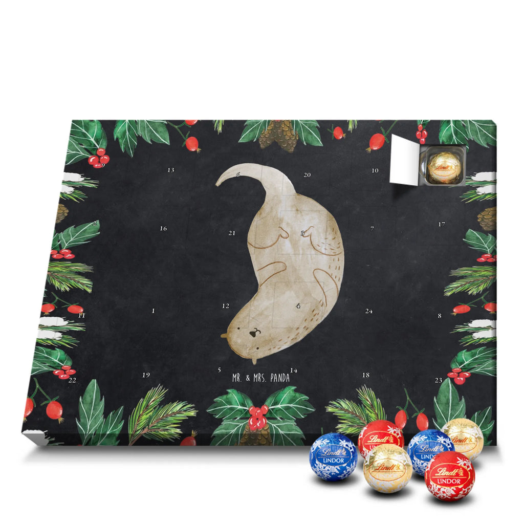 Chocolate advent calendar otter upside down mammal, predator, gifts for people in love, gift ideas for animal lovers, animal, aquatic animal, marten, otter gifts, water mammal, water, water animal, sea otter, animal lover, European otter, baby otter, Otter Sea Otter Lake Otter