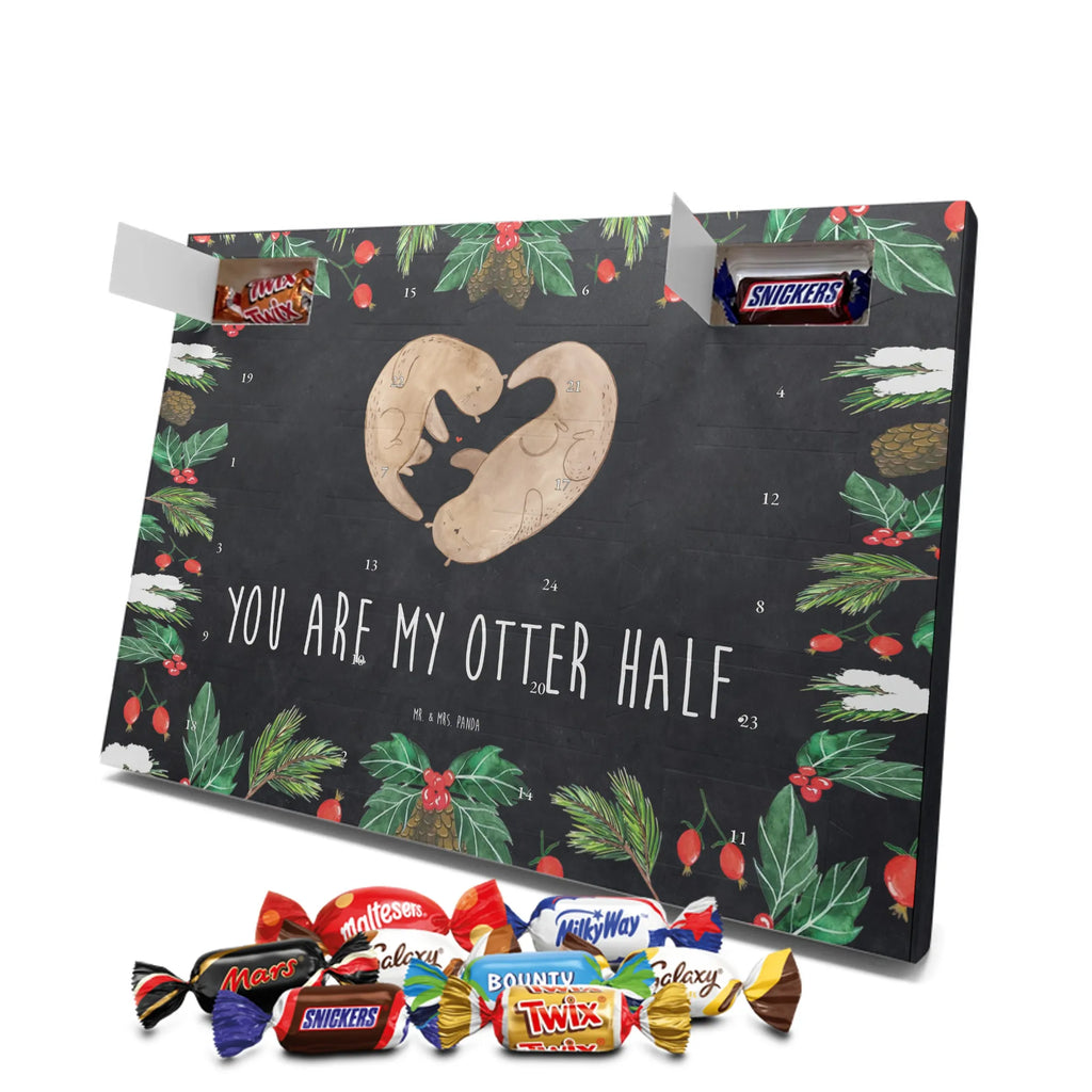 Chocolate advent calendar otter Heart mammal, predator, gifts for people in love, gift ideas for animal lovers, animal, aquatic animal, marten, otter gifts, water mammal, water, water animal, sea otter, animal lover, European otter, baby otter, heart, anniversary, love gift, life together, wedding day, proof of love, better half