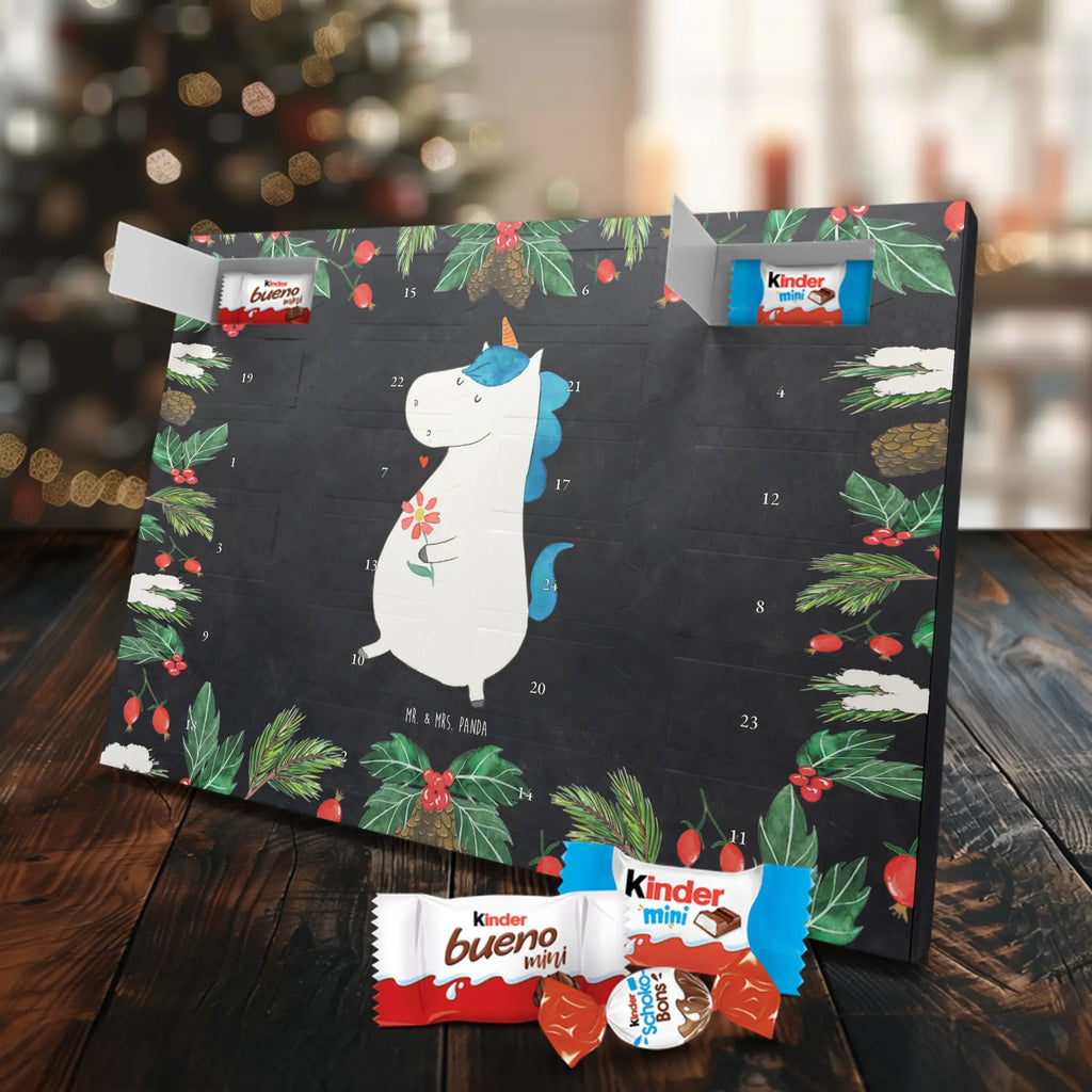 Chocolate advent calendar unicorn Stroll Flowers, Girlfriend present, bff gift, Walk, Mother, Joy, Good Luck