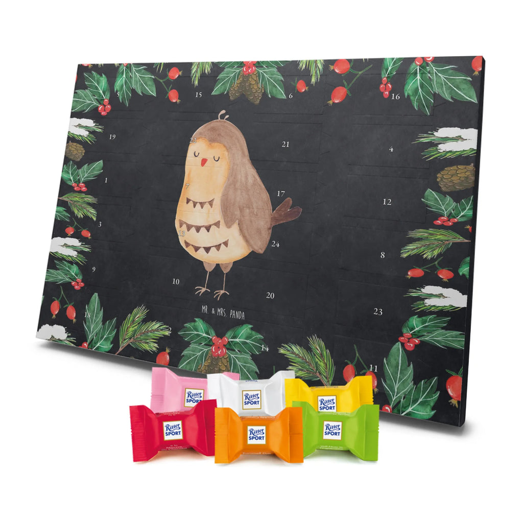 Chocolate advent calendar Owl Satisfied illustrated, nocturnal, romantic gift, gift ideas, birthday present, forest animal, bird, owl decor, Owl saying, Pun funny, Saying beautiful, Romantic, Owl deco, Wedding anniversary gift, Love saying