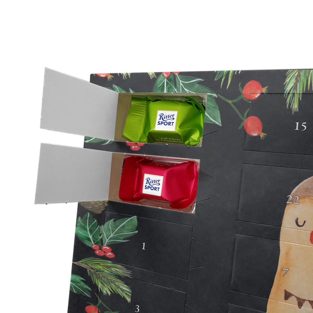 Chocolate advent calendar Owl Satisfied illustrated, nocturnal, romantic gift, gift ideas, birthday present, forest animal, bird, owl decor, Owl saying, Pun funny, Saying beautiful, Romantic, Owl deco, Wedding anniversary gift, Love saying