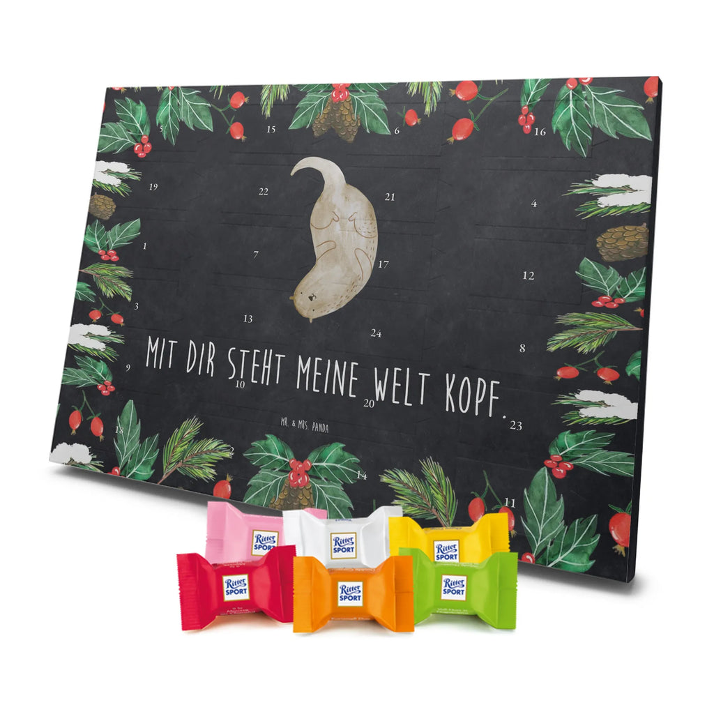 Chocolate advent calendar otter upside down mammal, predator, gifts for people in love, gift ideas for animal lovers, animal, aquatic animal, marten, otter gifts, water mammal, water, water animal, sea otter, animal lover, European otter, baby otter, Otter Sea Otter Lake Otter