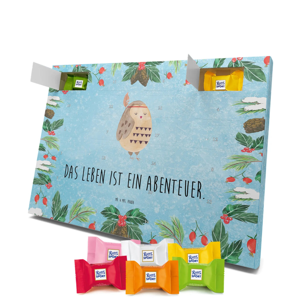 Chocolate advent calendar Owl feather headdress illustrated, nocturnal, romantic gift, gift ideas, birthday present, forest animal, bird, owl decor, Indian saying, Owl decoration, Life is an adventure, Feather decoration, Travel saying, Decoration, Beautiful saying