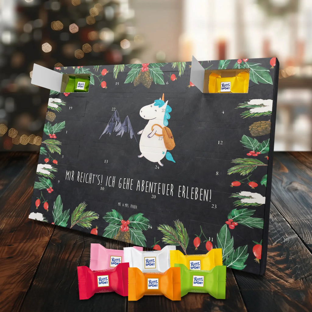 Chocolate advent calendar unicorn climber adventurer, travel, mountaineer, vacation, world traveler, adventure, mountains, world trip, explorer