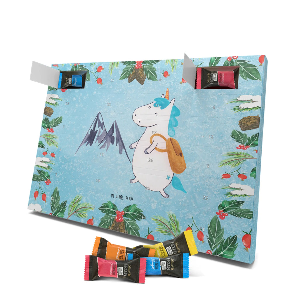 Chocolate advent calendar unicorn climber adventurer, travel, mountaineer, vacation, world traveler, adventure, mountains, world trip, explorer