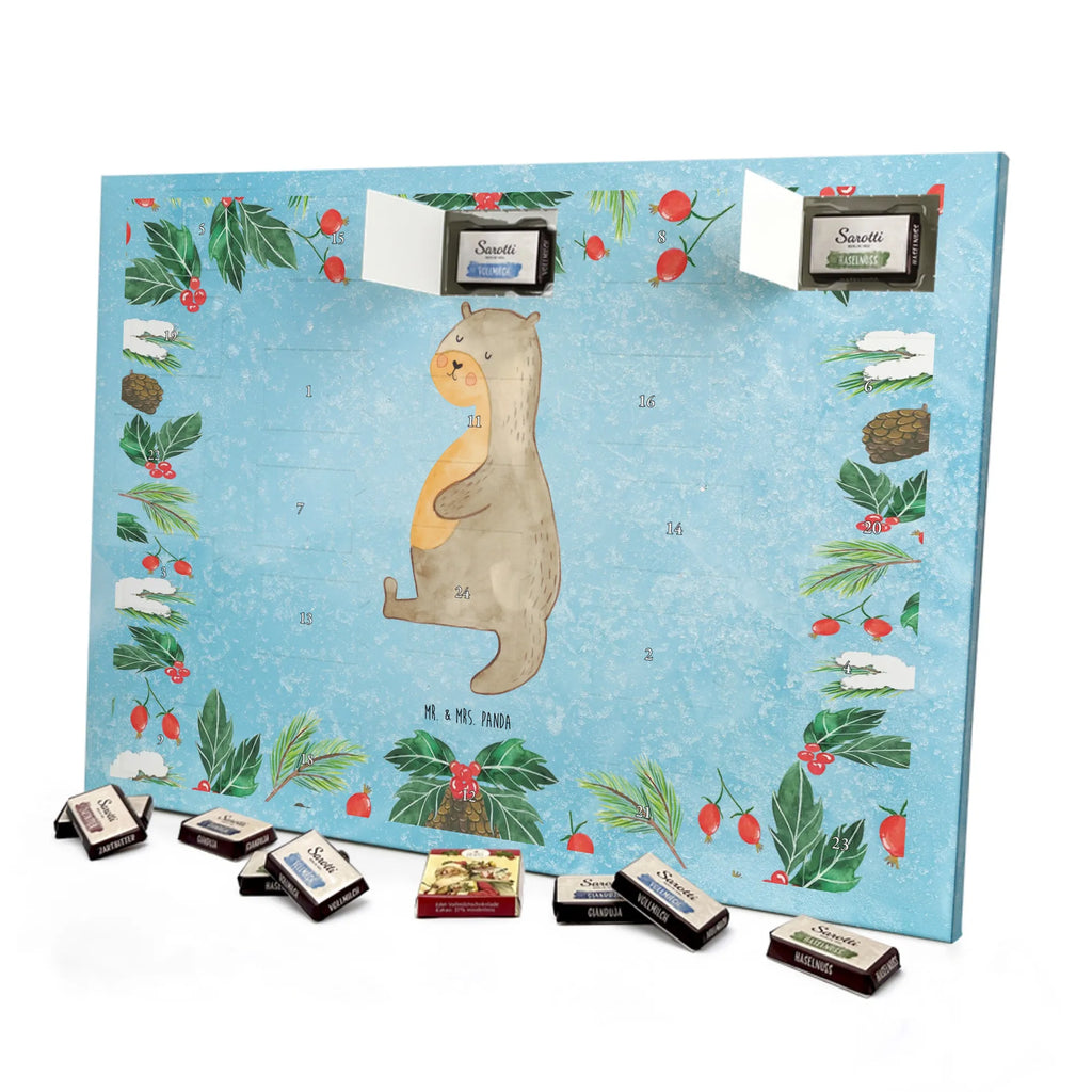 Chocolate advent calendar otter Belly mammal, predator, gifts for people in love, gift ideas for animal lovers, animal, aquatic animal, marten, otter gifts, water mammal, water, water animal, sea otter, animal lover, European otter, baby otter, Otter Sea Otter Lake Otter