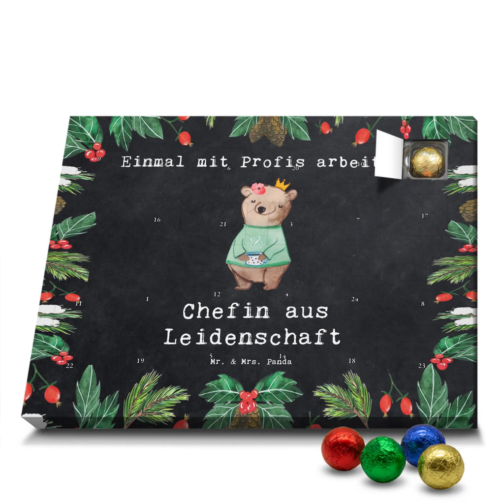 Chocolate advent calendar Boss Lady Passion gift, sayings, gift idea, best, farewell gift, passing exam, anniversary, retirement, promotion, job start, profession