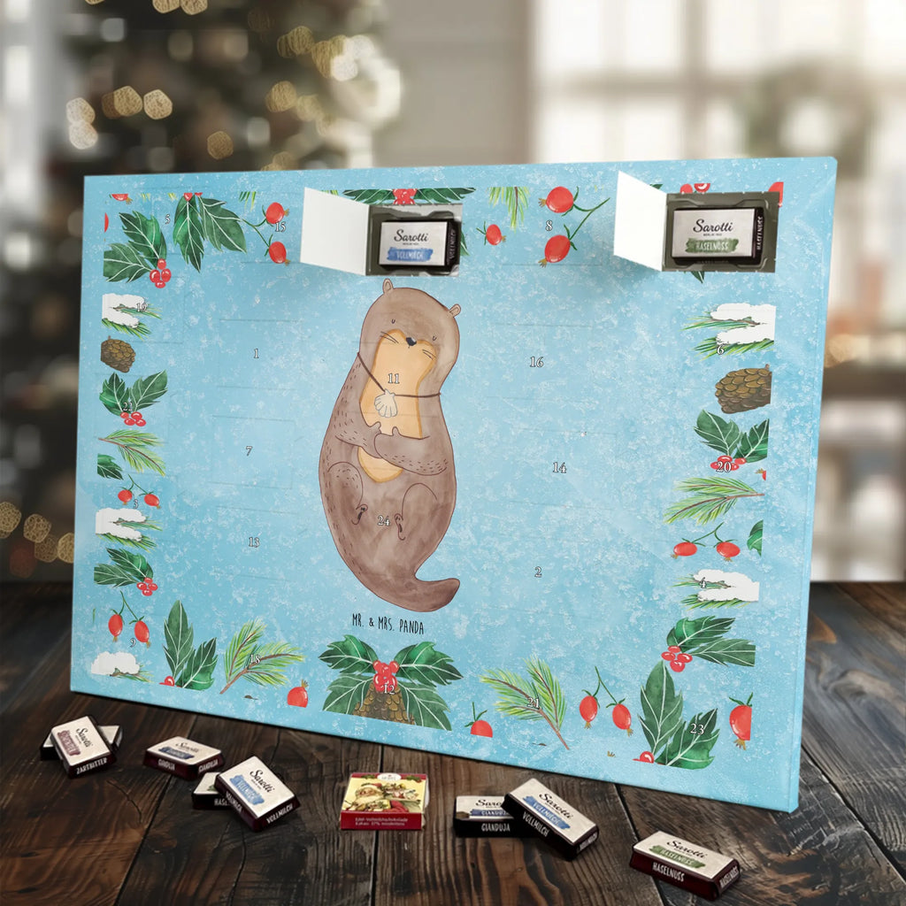 Chocolate advent calendar otter shell mammal, predator, gifts for people in love, gift ideas for animal lovers, animal, aquatic animal, marten, otter gifts, water mammal, water, water animal, sea otter, animal lover, European otter, baby otter, dreaming, daydreaming, brooding, otter love