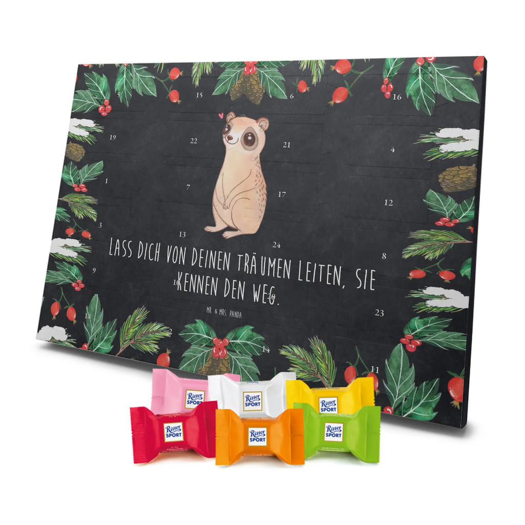 Chocolate advent calendar Slow loris Happy gift ideas, gifts, small animals, good mood, cute, funny sayings, cute animal motives, hand drawn, special gifts, card, animal lover
