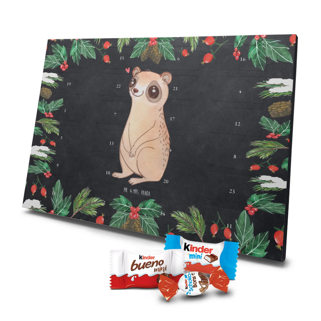 Chocolate advent calendar Slow loris Happy gift ideas, gifts, small animals, good mood, cute, funny sayings, cute animal motives, hand drawn, special gifts, card, animal lover