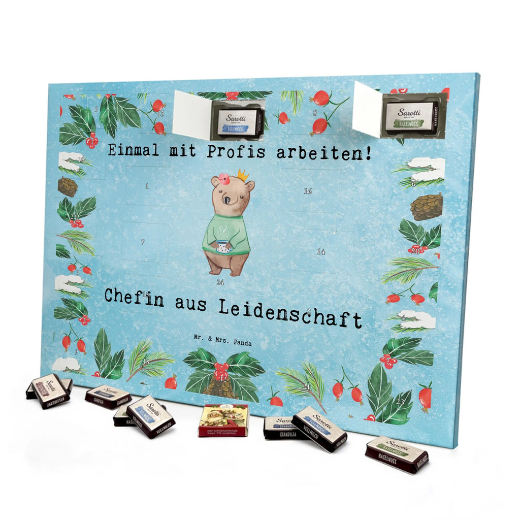 Chocolate advent calendar Boss Lady Passion gift, sayings, gift idea, best, farewell gift, passing exam, anniversary, retirement, promotion, job start, profession