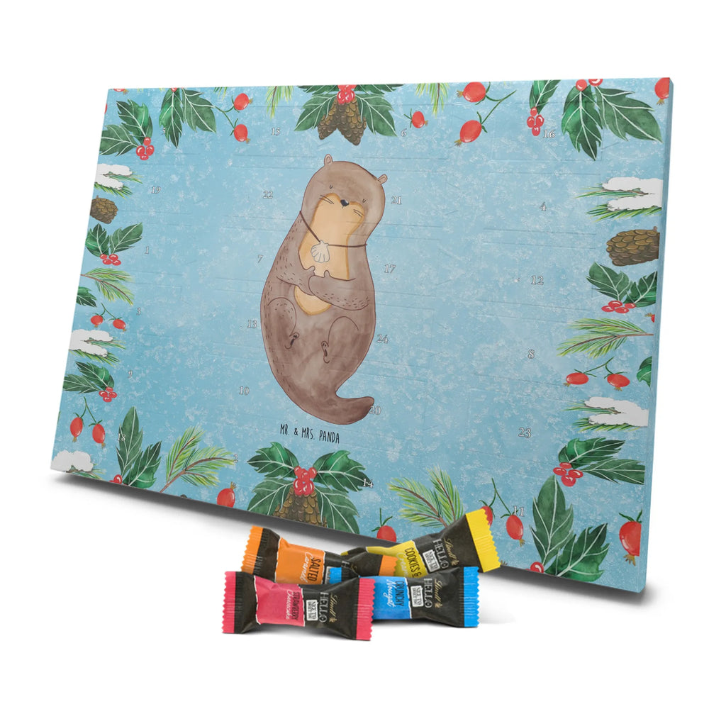Chocolate advent calendar otter shell mammal, predator, gifts for people in love, gift ideas for animal lovers, animal, aquatic animal, marten, otter gifts, water mammal, water, water animal, sea otter, animal lover, European otter, baby otter, dreaming, daydreaming, brooding, otter love