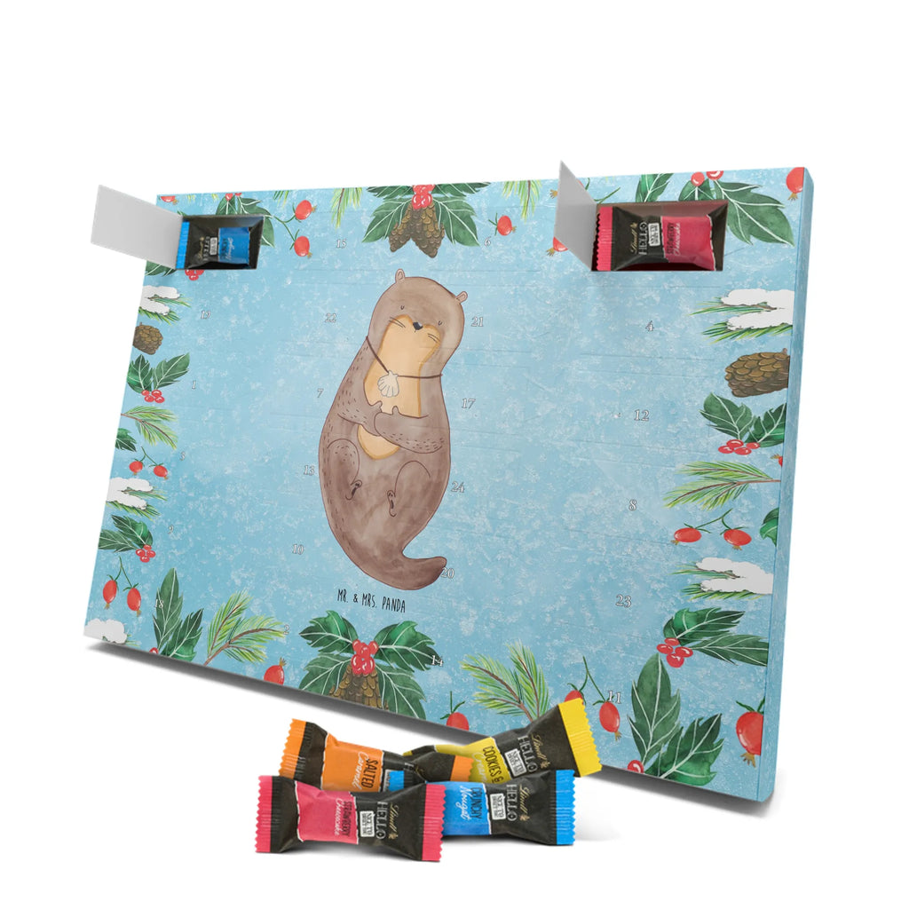 Chocolate advent calendar otter shell mammal, predator, gifts for people in love, gift ideas for animal lovers, animal, aquatic animal, marten, otter gifts, water mammal, water, water animal, sea otter, animal lover, European otter, baby otter, dreaming, daydreaming, brooding, otter love