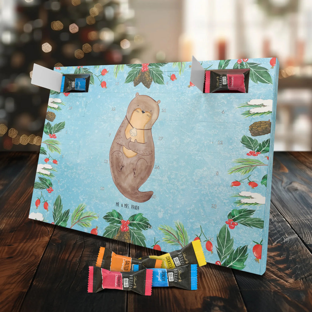 Chocolate advent calendar otter shell mammal, predator, gifts for people in love, gift ideas for animal lovers, animal, aquatic animal, marten, otter gifts, water mammal, water, water animal, sea otter, animal lover, European otter, baby otter, dreaming, daydreaming, brooding, otter love