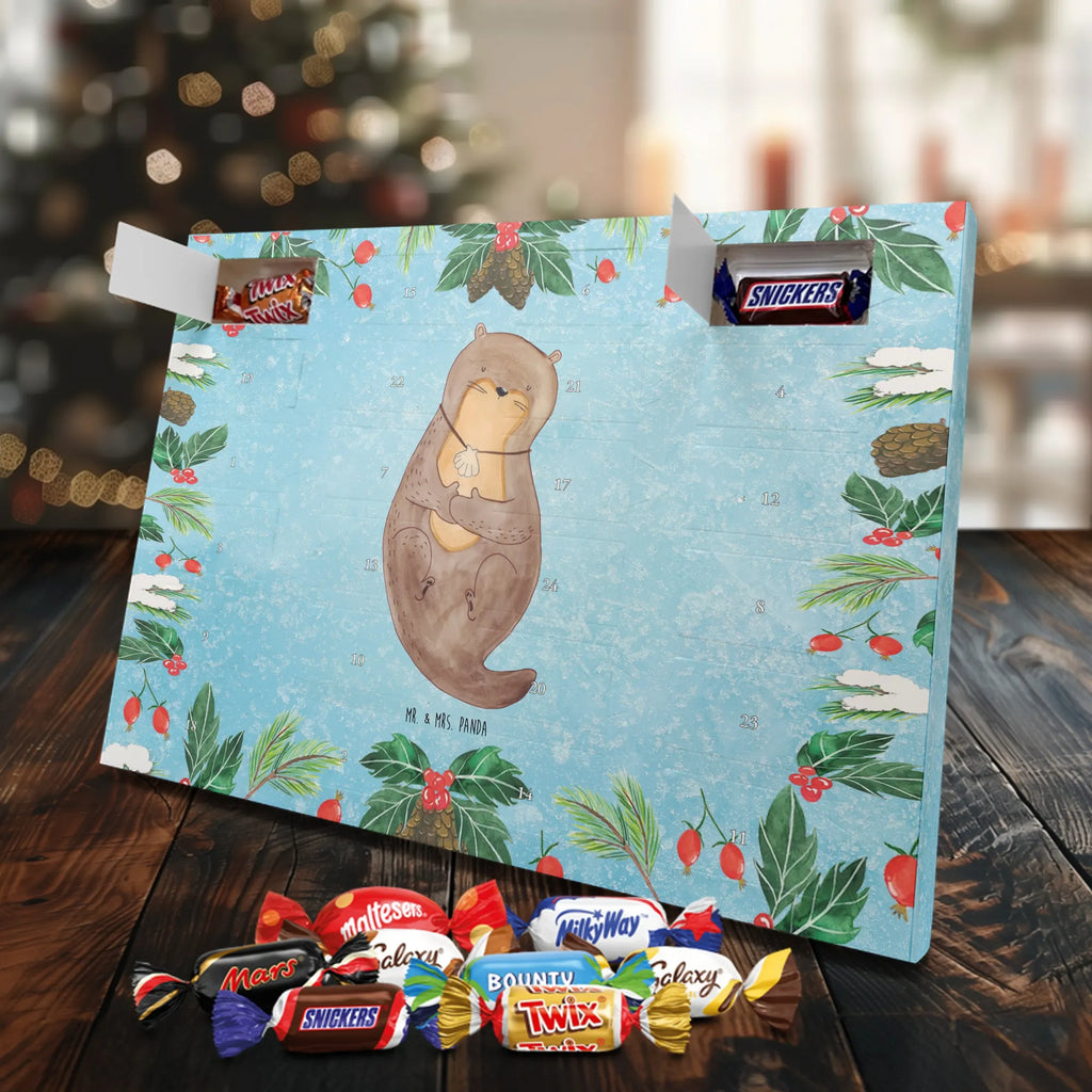 Chocolate advent calendar otter shell mammal, predator, gifts for people in love, gift ideas for animal lovers, animal, aquatic animal, marten, otter gifts, water mammal, water, water animal, sea otter, animal lover, European otter, baby otter, dreaming, daydreaming, brooding, otter love