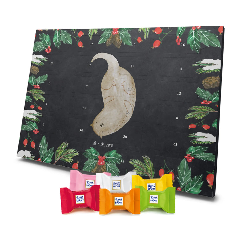 Chocolate advent calendar otter upside down mammal, predator, gifts for people in love, gift ideas for animal lovers, animal, aquatic animal, marten, otter gifts, water mammal, water, water animal, sea otter, animal lover, European otter, baby otter, Otter Sea Otter Lake Otter