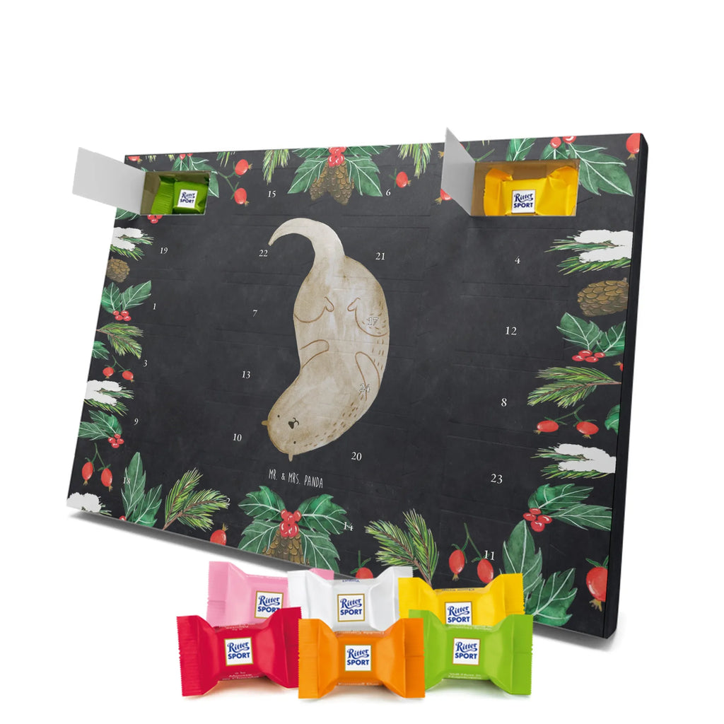 Chocolate advent calendar otter upside down mammal, predator, gifts for people in love, gift ideas for animal lovers, animal, aquatic animal, marten, otter gifts, water mammal, water, water animal, sea otter, animal lover, European otter, baby otter, Otter Sea Otter Lake Otter