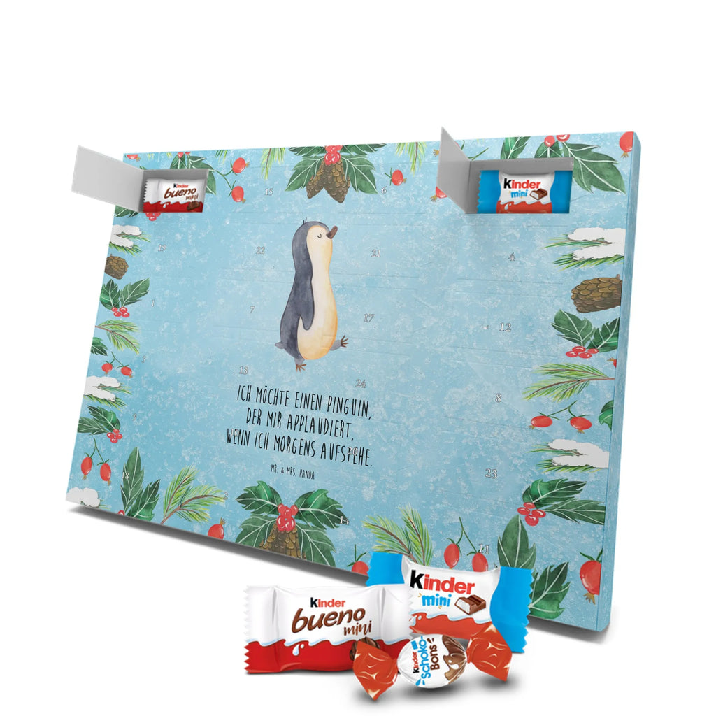 Chocolate advent calendar Penguin march North Pole, Penguins, penguins, late riser, early riser