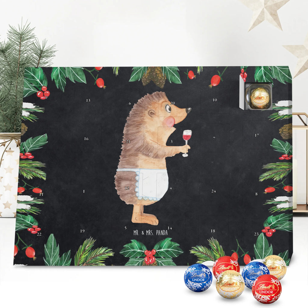 Chocolate advent calendar Hedgehog wine gift ideas, gifts, small animals, good mood, cute, funny sayings, cute animal motives, hand drawn, special gifts, card, animal lover, white wine, wine glass, drinking wine, red wine, wine saying, wine decoration, gift wine drinker, gift wine lover