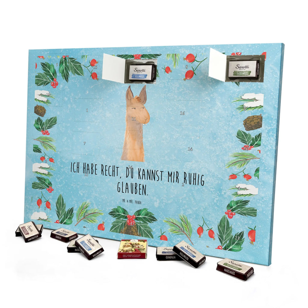 Chocolate advent calendar llama head Annoyed Llama, alpaca, trendy animal, best friend, being right, being annoyed, office life, apprentice, girlfriend