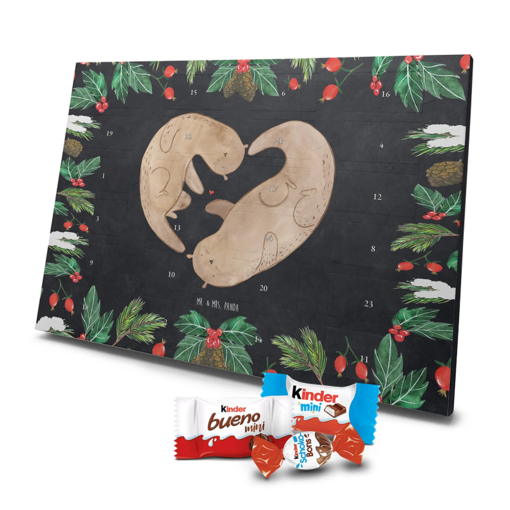 Chocolate advent calendar otter Heart mammal, predator, gifts for people in love, gift ideas for animal lovers, animal, aquatic animal, marten, otter gifts, water mammal, water, water animal, sea otter, animal lover, European otter, baby otter, heart, anniversary, love gift, life together, wedding day, proof of love, better half
