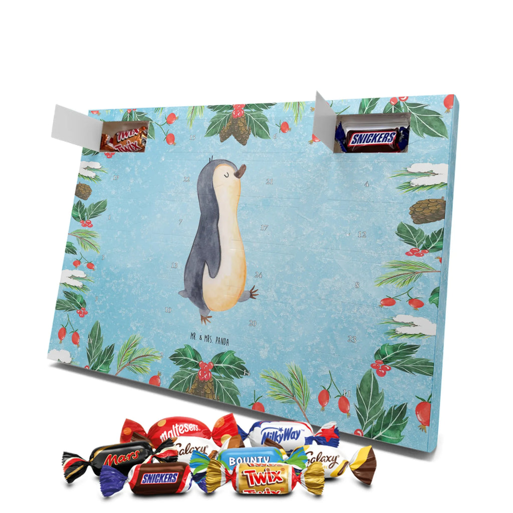 Chocolate advent calendar Penguin march North Pole, Penguins, penguins, late riser, early riser