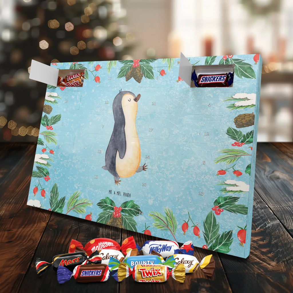 Chocolate advent calendar Penguin march North Pole, Penguins, penguins, late riser, early riser
