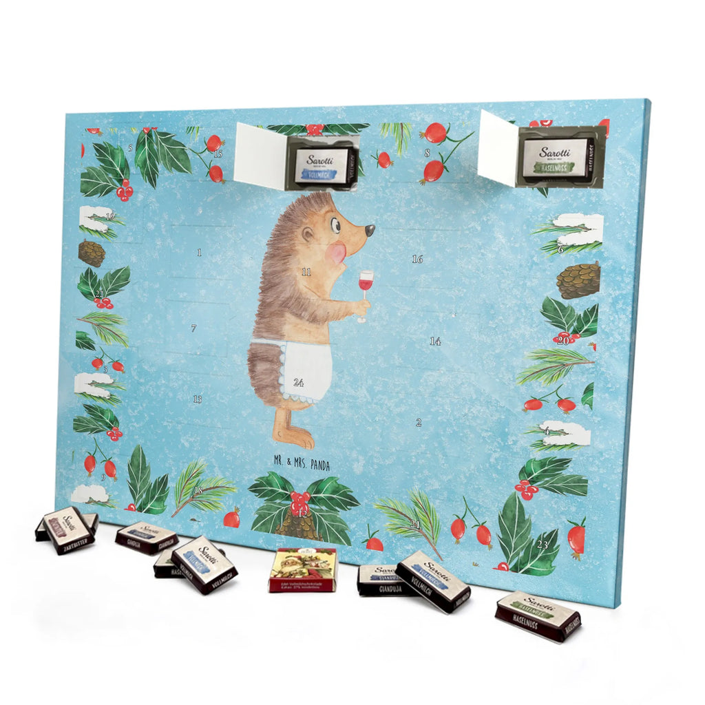 Chocolate advent calendar Hedgehog wine gift ideas, gifts, small animals, good mood, cute, funny sayings, cute animal motives, hand drawn, special gifts, card, animal lover, white wine, wine glass, drinking wine, red wine, wine saying, wine decoration, gift wine drinker, gift wine lover