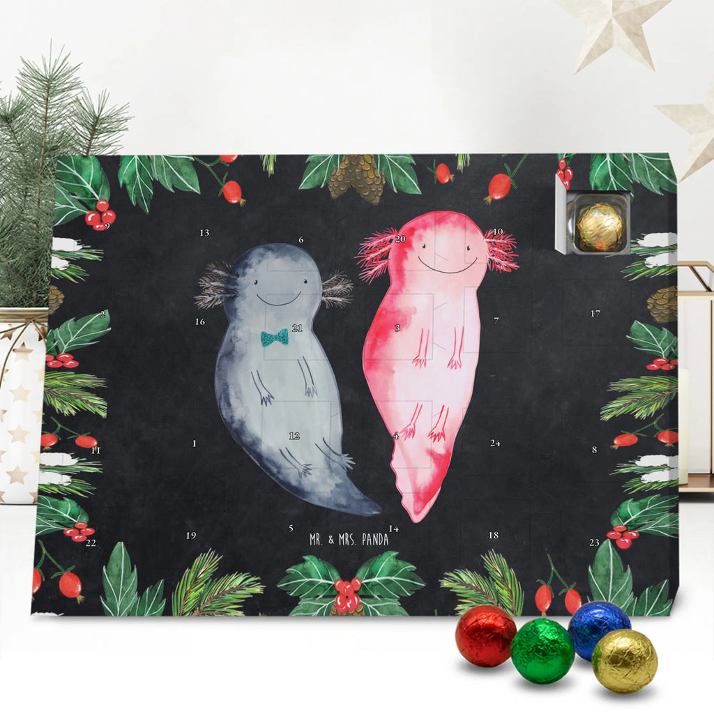 Chocolate advent calendar axolotl Girlfriend Mexican walking fish, Axelotl, marine animals, salamander, amphibian, husband, valentine's day, great love, friend, tail, fiancé, anniversary, proof of love