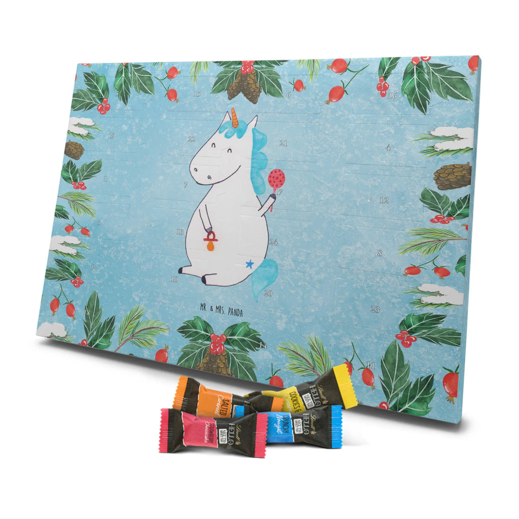 Chocolate advent calendar unicorn infant mother, offspring, first child, baby happiness, birthday, birth present, parents, birth gift, birth