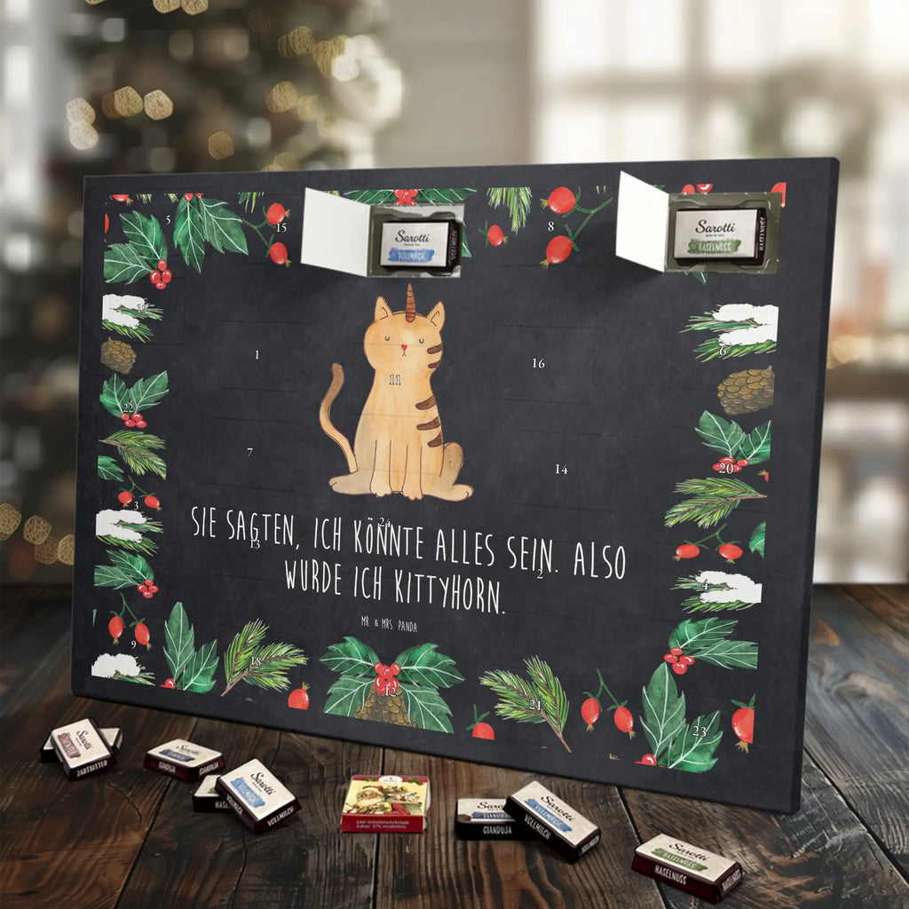 Chocolate advent calendar unicorn Cat Kittycorn, cat gift, cat present, Rainbow, Kitty, cat lover