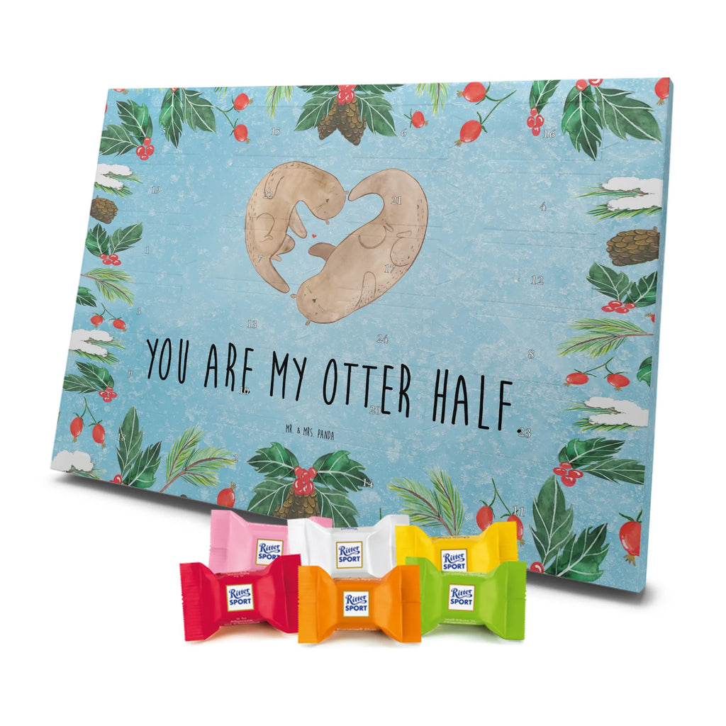 Chocolate advent calendar otter Heart mammal, predator, gifts for people in love, gift ideas for animal lovers, animal, aquatic animal, marten, otter gifts, water mammal, water, water animal, sea otter, animal lover, European otter, baby otter, heart, anniversary, love gift, life together, wedding day, proof of love, better half