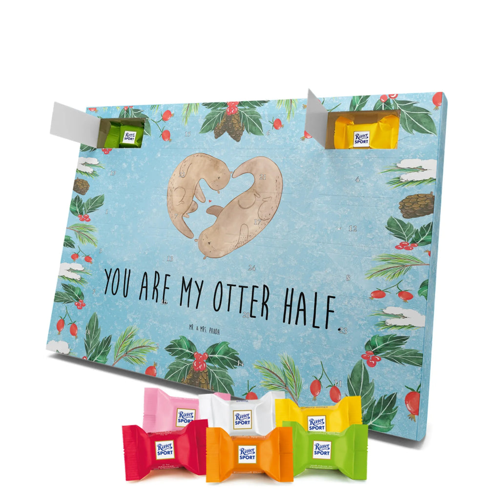 Chocolate advent calendar otter Heart mammal, predator, gifts for people in love, gift ideas for animal lovers, animal, aquatic animal, marten, otter gifts, water mammal, water, water animal, sea otter, animal lover, European otter, baby otter, heart, anniversary, love gift, life together, wedding day, proof of love, better half