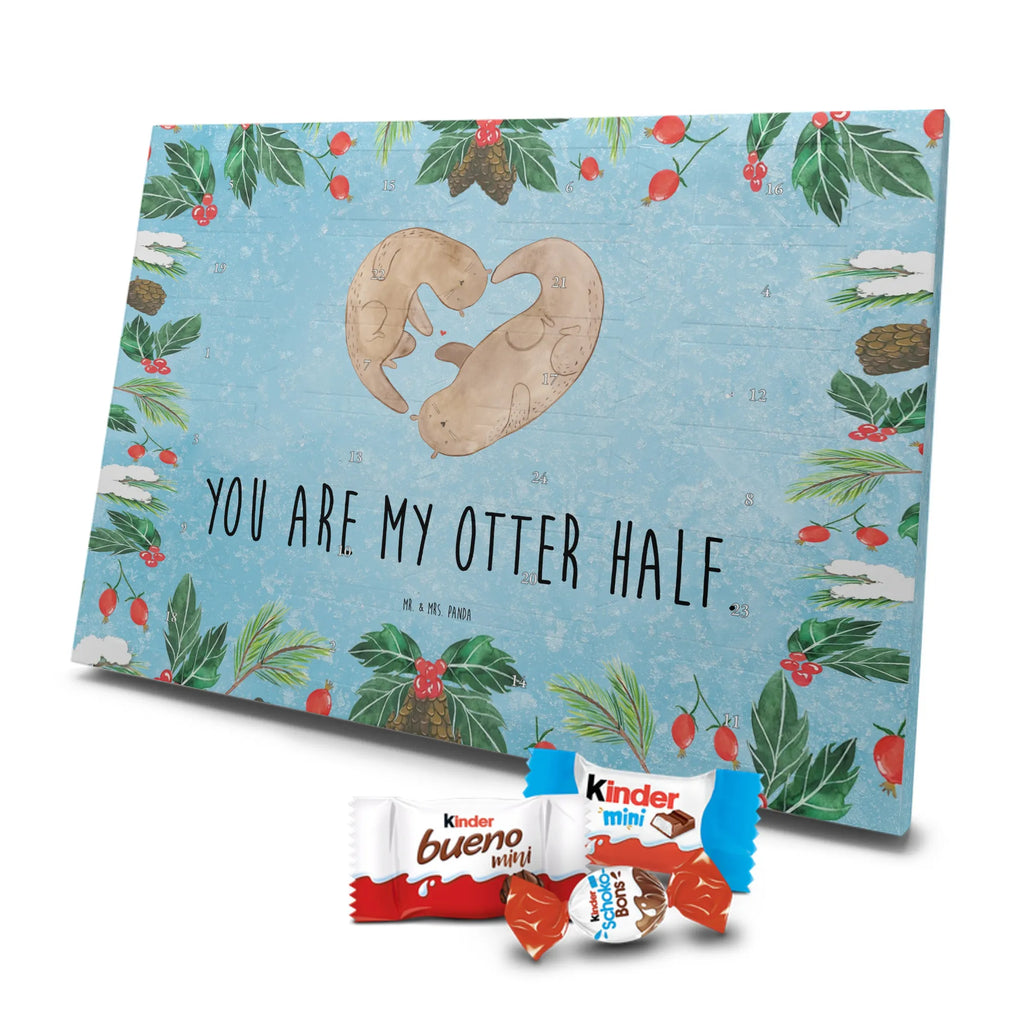 Chocolate advent calendar otter Heart mammal, predator, gifts for people in love, gift ideas for animal lovers, animal, aquatic animal, marten, otter gifts, water mammal, water, water animal, sea otter, animal lover, European otter, baby otter, heart, anniversary, love gift, life together, wedding day, proof of love, better half