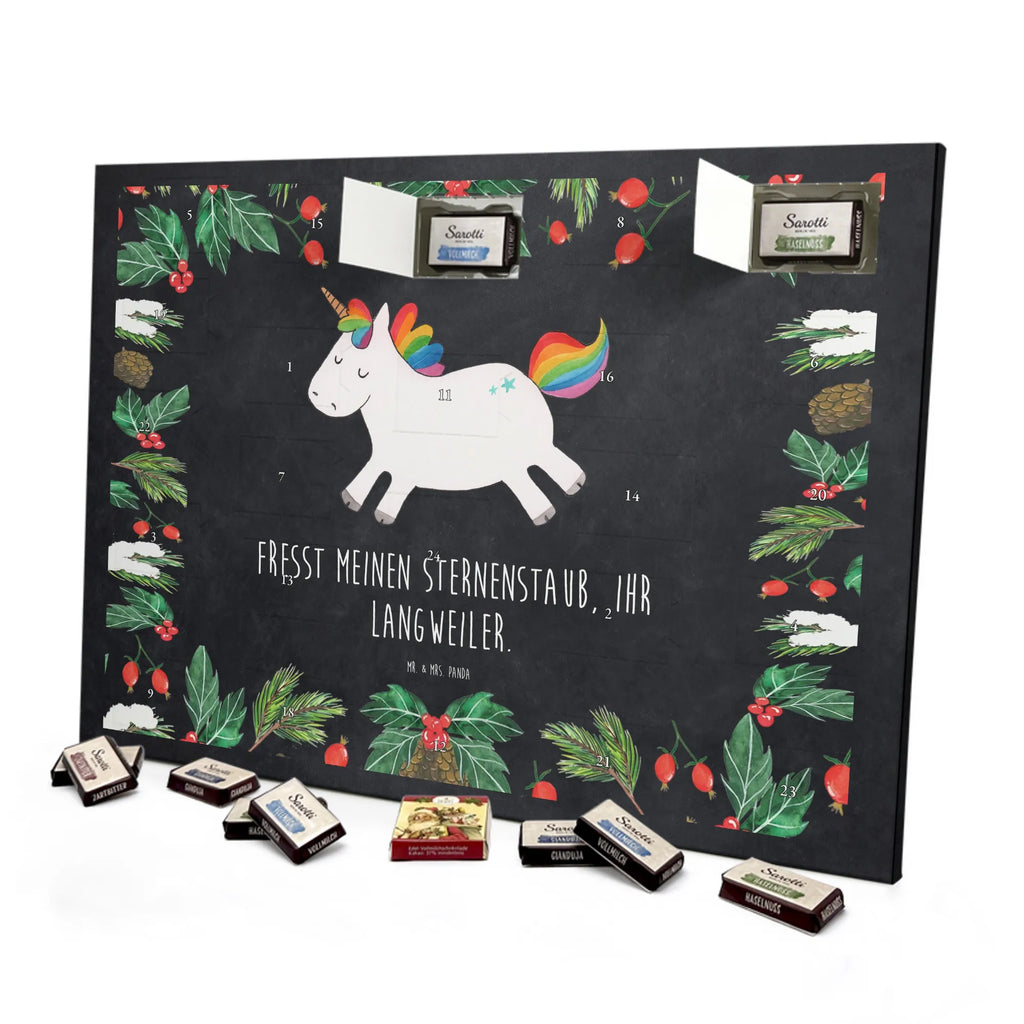 Chocolate advent calendar unicorn happy joy of life, fun, cheerful, joy
