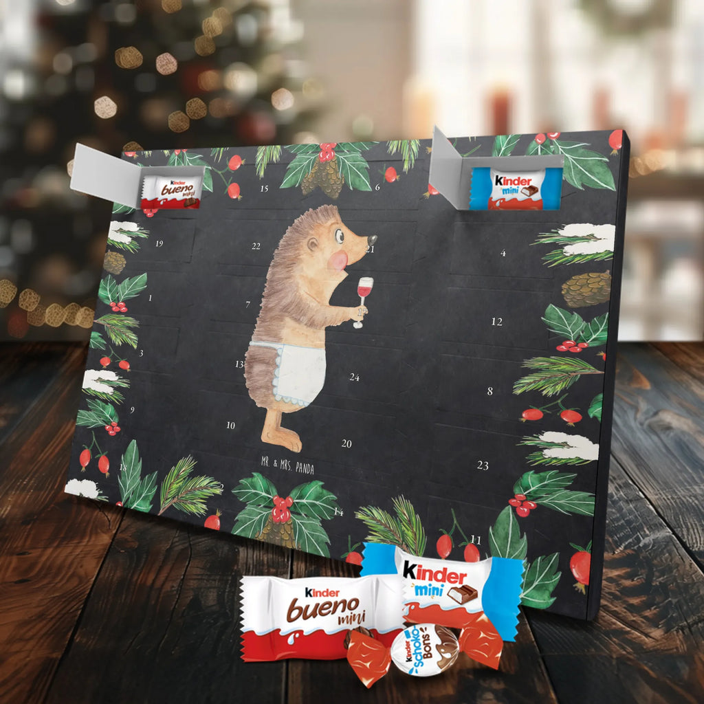 Chocolate advent calendar Hedgehog wine gift ideas, gifts, small animals, good mood, cute, funny sayings, cute animal motives, hand drawn, special gifts, card, animal lover, white wine, wine glass, drinking wine, red wine, wine saying, wine decoration, gift wine drinker, gift wine lover