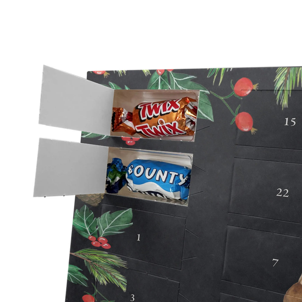 Chocolate advent calendar bear infant cuddly toy, teddy bear, baptized child, congratulations, baptism, nephew, grandson, parents, mother, niece, grandchild, birth, birthday