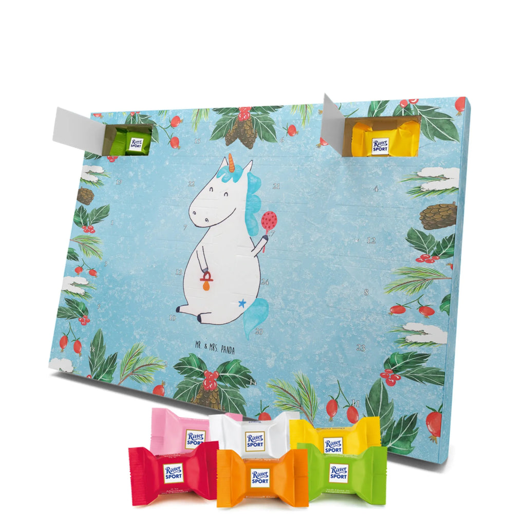 Chocolate advent calendar unicorn infant mother, offspring, first child, baby happiness, birthday, birth present, parents, birth gift, birth